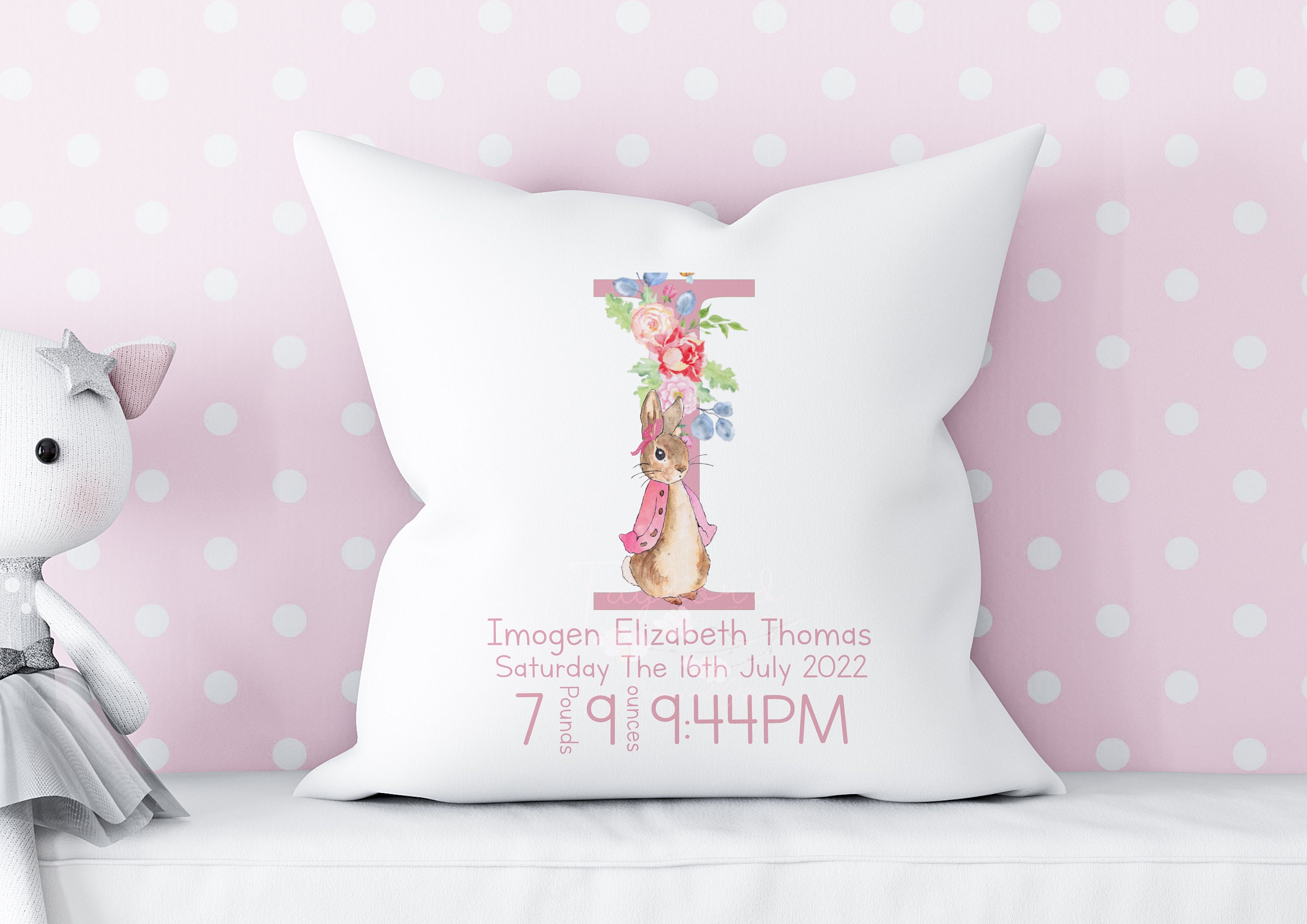 Baby clearance girl cushion