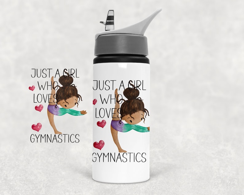 Personalised Gymnastics water bottle gymnastic water bottle image 1