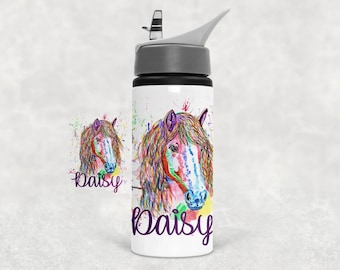 Personalised horse water bottle, horse water bottle, horse riding gift, Personalised Horse Lunch Bag, Personalised back to school, Horse bag