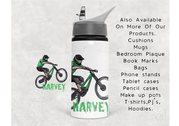 Personalised bike water bottles sale