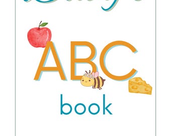 Baby's First ABC Book *Blue* - Baby Shower Activity, Printable