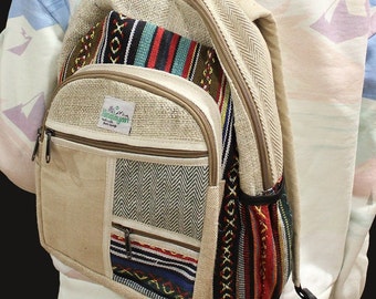 Himalayan Hemp Backpack Bag Boho Ethnic Backpacks