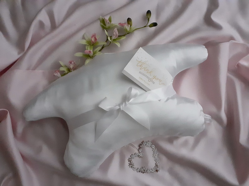 Satin Pillow, Anti-Wrinkle/Anti Pressure for side sleepers image 1