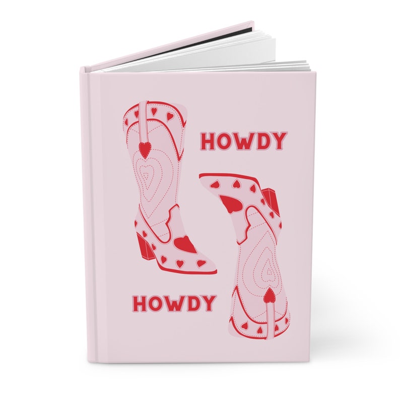Howdy Note Bad Howdy Cowboy Boot Hardcover Journal | Western Notebook | Cowgirl School ...