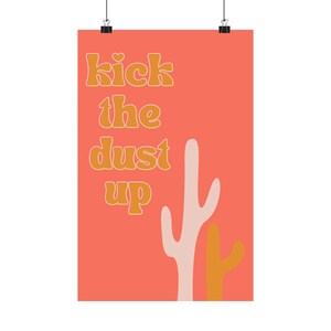 schop het stof omhoog print | veedrijfsterposter | kleurrijk kamerdecor | barwagen afdrukken | esthetische afdruk | westerse poster | matte verticale posters