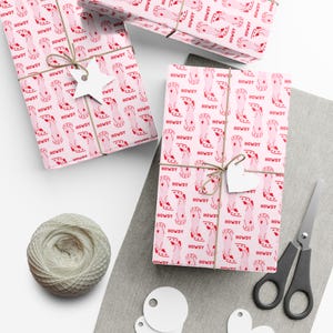pink cowboy boot wrapping paper | howdy western gift wrap roll | cowgirl birthday party supplies | rodeo theme gift | cute holiday wrap