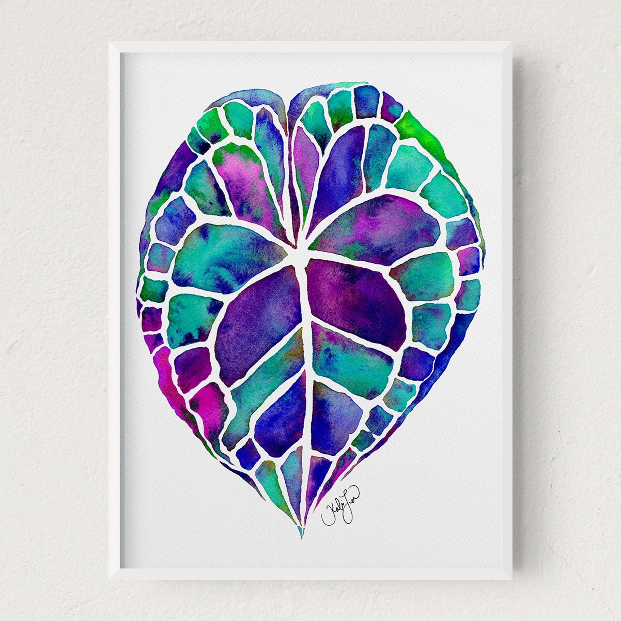 Jungle Leaf Art Print Tropical Leaf Art Print Botanical Leaf Etsy