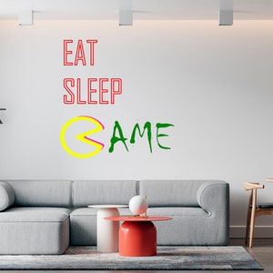 Gamer Wall Decal Video Games Wall Sticker Controller Wall Decor for Boys SS 1185