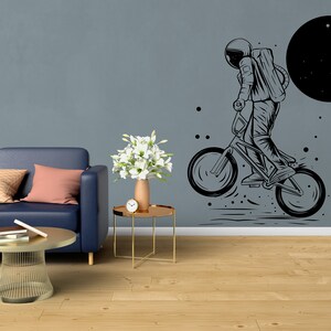 Bicycle Wall Decal Bike Rider Vinyl Wall Sticker Bike BMX Decal for Kids Room SS 209