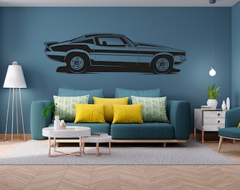Vehicle Transfer Home Vinyl Art Decal Sports Car Big Car Wall Sticker MO18 
