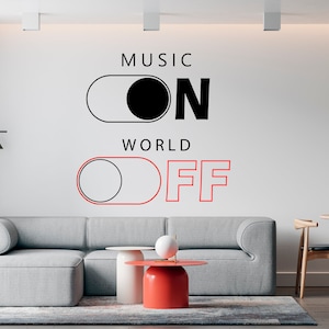 Music Wall Decal Music Notes Wall Sticker Musician Wall Decor SS 604