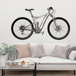 Bicycle Wall Decal Bike Rider Vinyl Wall Sticker Bike BMX Decal for Kids Room SS 231
