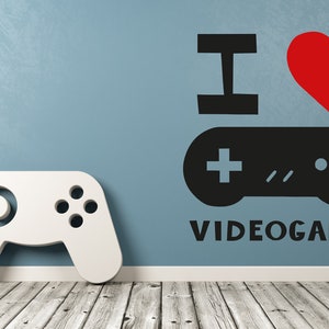 Gamer Wall Decal Video Games Wall Sticker Controller Wall Decor for Boys SS 1174