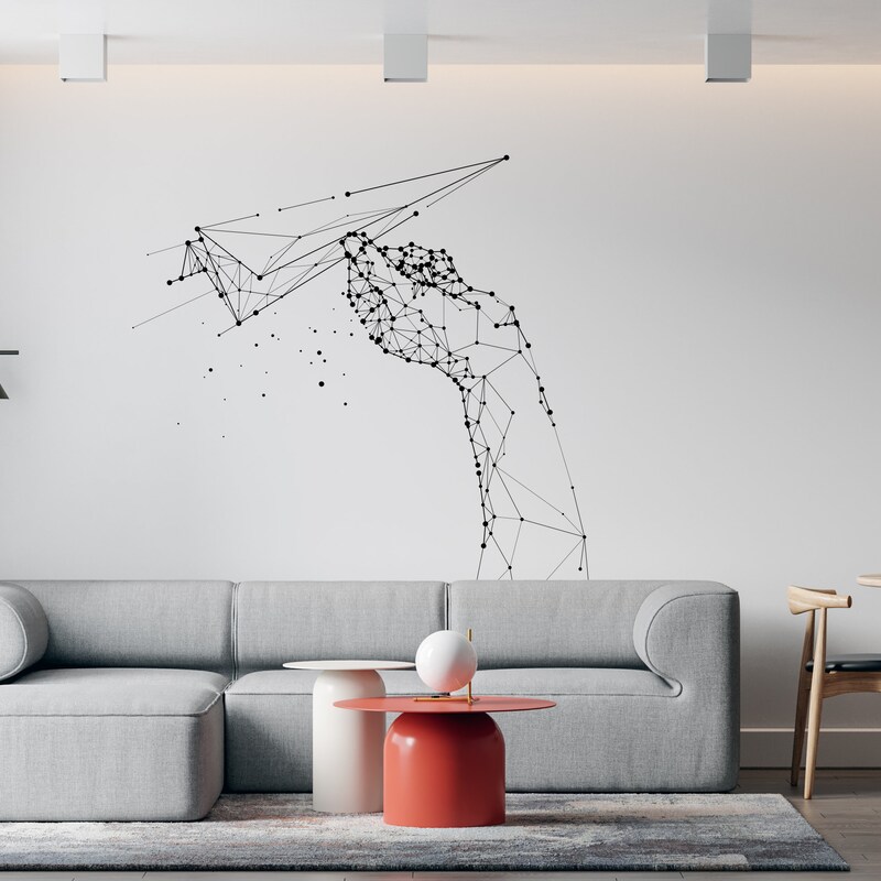 Abstract Wall Decal - Etsy