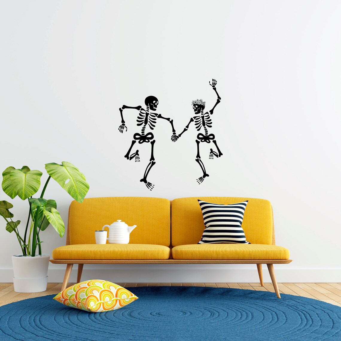 Funny Skeletons Decal Cute Skeletons Decal Dancing Skeleton - Etsy