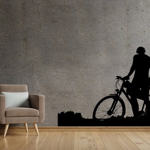 Bicycle Wall Decal Bike Rider Vinyl Wall Sticker Bike BMX Decal for Kids Room SS 202