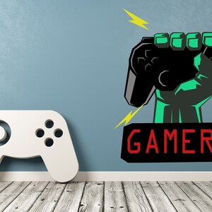 Quotes For Gamer Decal\Sticker Gamer Wall Decal\Video Games Wall Sticker Controller Wall Decor for Boys SS 1200