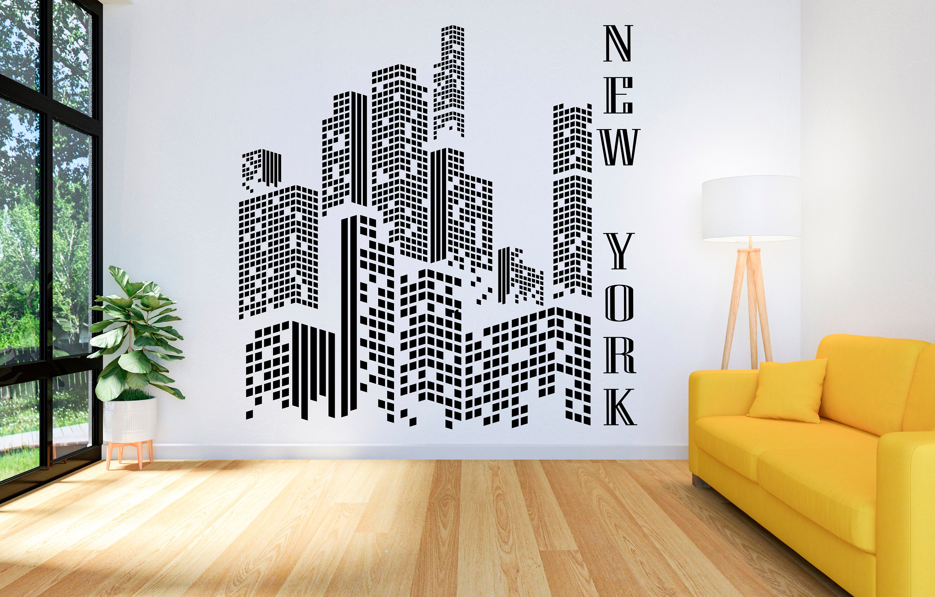 ★Where'd You Get Those? NewYorkCity'sSne New York Wall Decal Wall Decal NY City Wall Decor New York