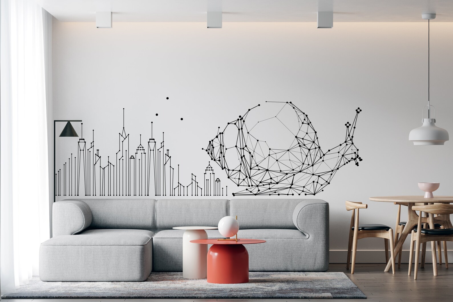 Wall decal Abstract Art Wall Sticke Geometry SS 170 Etsy