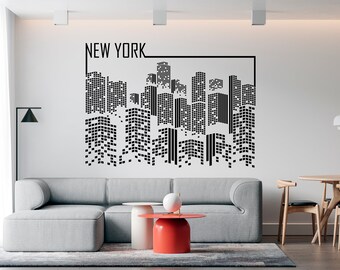 New York Wall Decal Wall Decal NY City Wall Decor New York Vinyl
