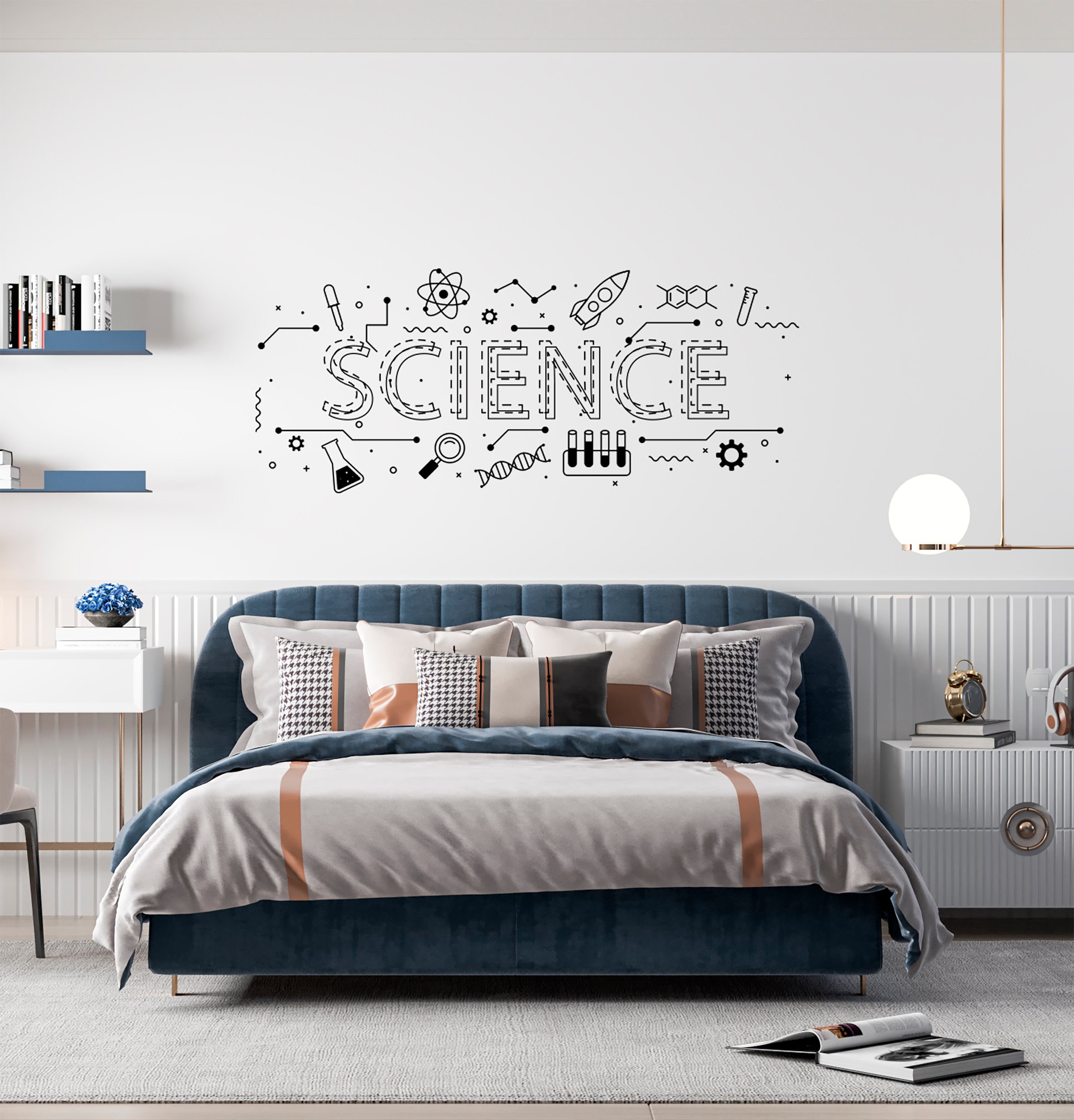 Science Wall Decal, School Wall Decal\science Lettering Wall Decal ...