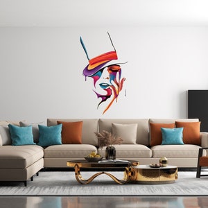 Beautiful Woman Wall Decal Girl Wall Sticker Decal for Beauty Salon  SS 372