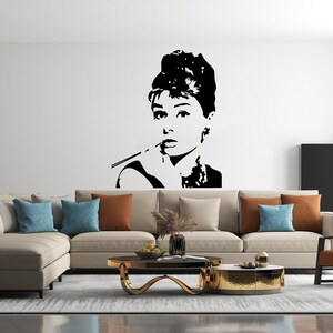 Beautiful Woman Wall Decal Girl Wall Sticker Decal for Beauty Salon  SS 353