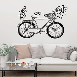 Bicycle Wall Decal Bike Rider Vinyl Wall Sticker Bike BMX Decal for Kids Room SS 225