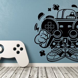 Controller Sticker Gamer Wall Decal Video Games Wall Sticker Controller Wall Decor for Boys SS 1176