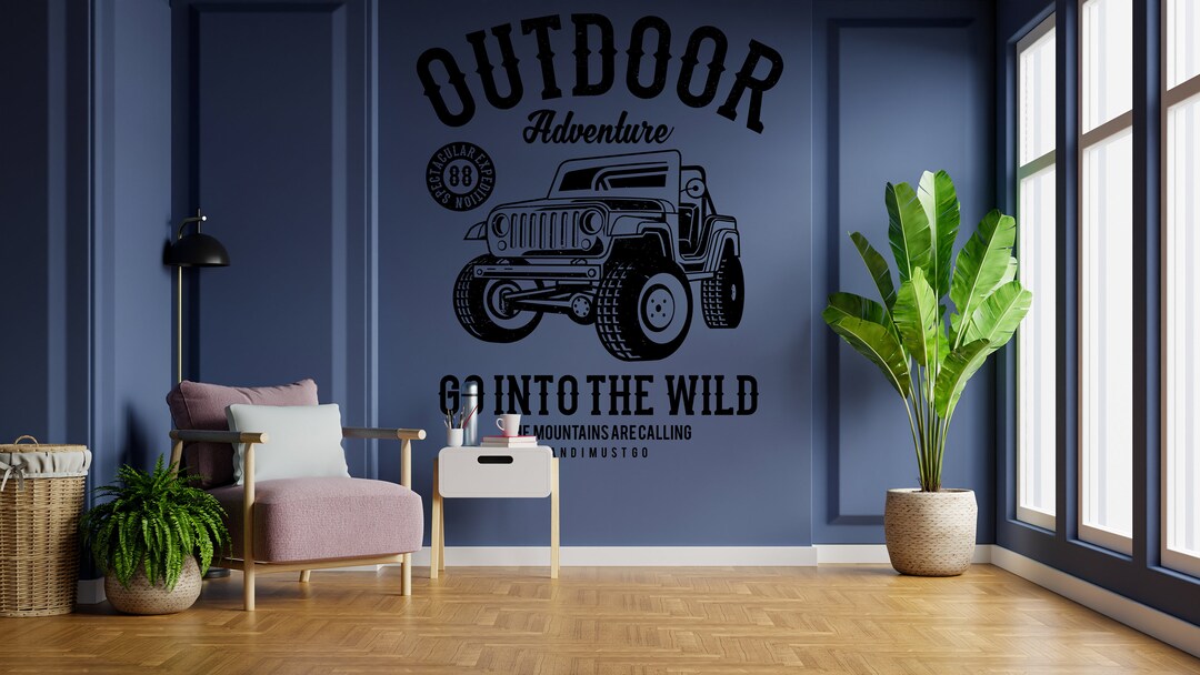 Nature Wood Wall Decal Adventure Wall Sticker Wood Wall Decor SS 759 Etsy