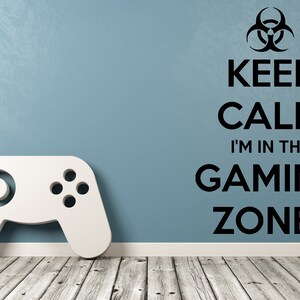 Sticker Gamer Wall Decal Quotes For Gamer Wall Sticker Controller Wall Decor for Boys SS 1176