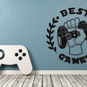 Gamer Wall Decal Video Games Wall Sticker Controller Wall Decor for Boys SS 1160