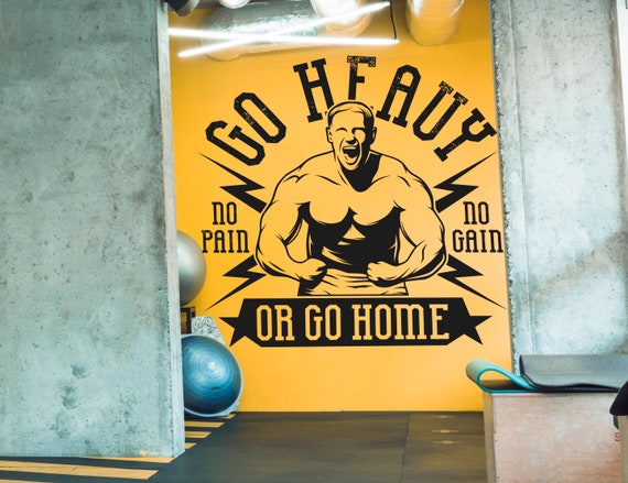 Gym Wall Decal Sport Wall Sticker Gym Wall Decor SS 1015