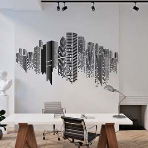 New York Wall Decal Wall Decal NY City Wall Decor New York Vinyl Wall Sticker City Skyline  SS 264