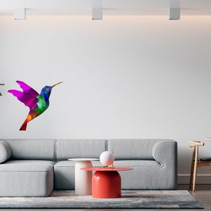 Colored Bird Hummingbird Decal\Animals Wall Decal Beautiful Colored Bird Hummingbird\Wall Decal Beasts Wall Decor Colored bird  SG 186