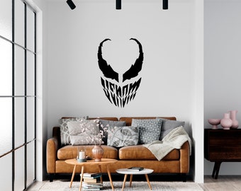 Skull Venom Wall Decal Colored Skull Wall Decor Colored Beautiful Skull Venom Wall Sticker SS 691
