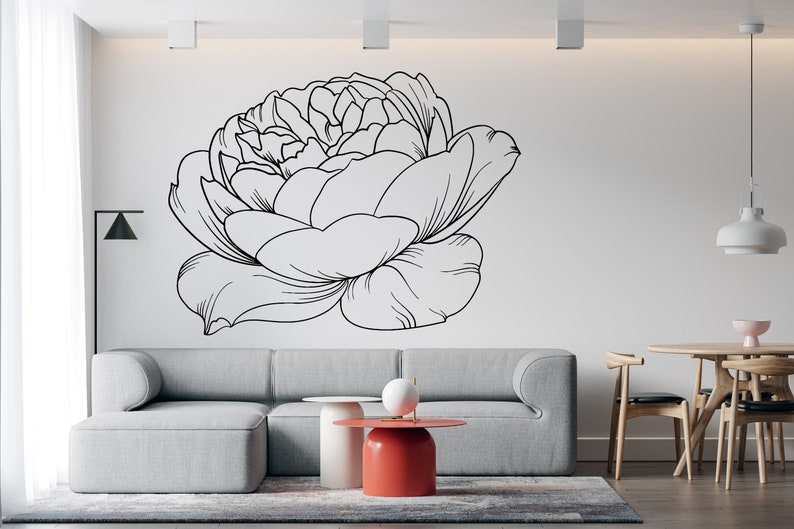 Flowers Wall Decal Flower Wall Decor Flower Wall Art SS 1106 - Etsy