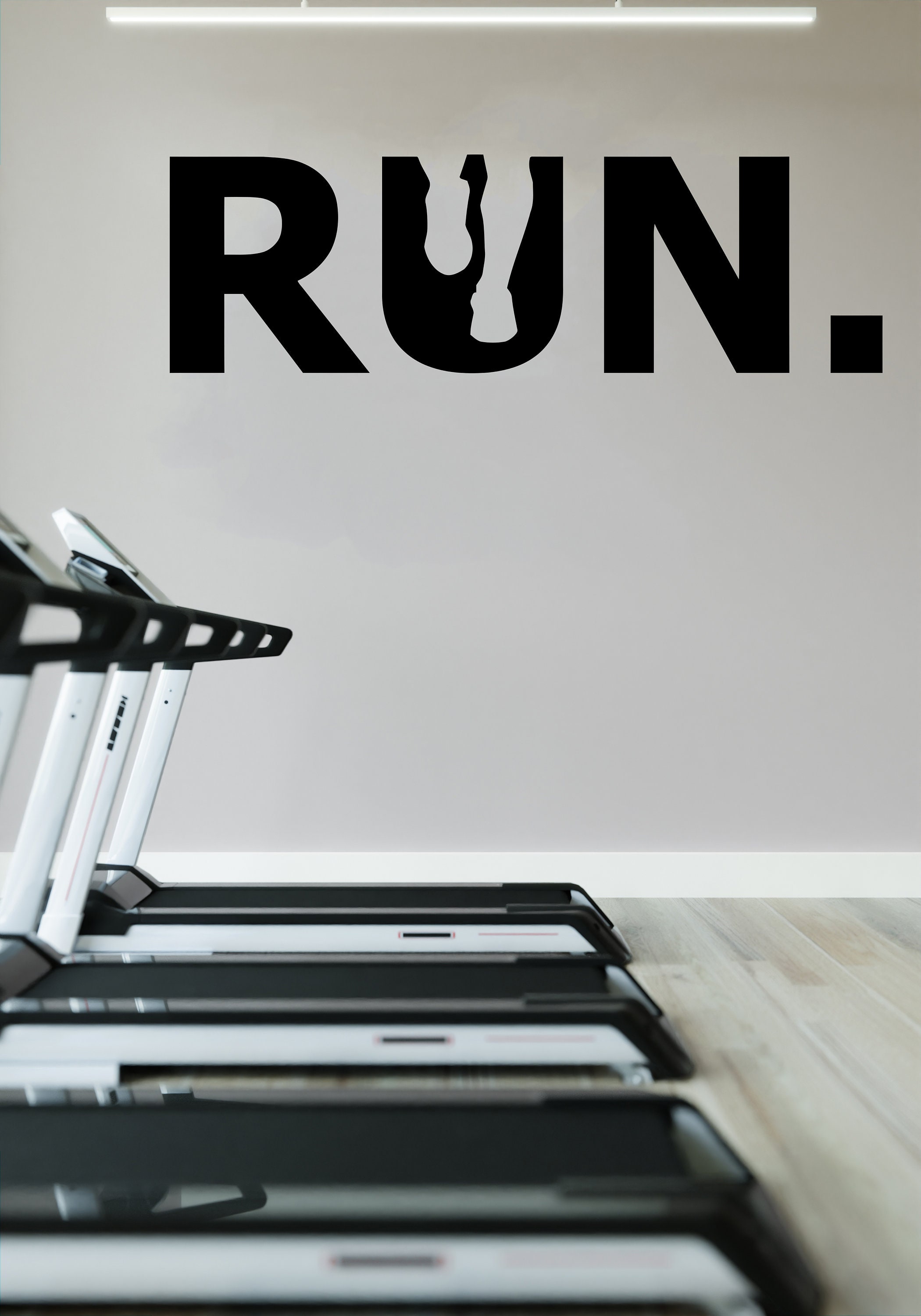 Run Lettering Drawing Run Lettering Wall Decal RUN Lettering Wall Sticker Run Lettering for ...