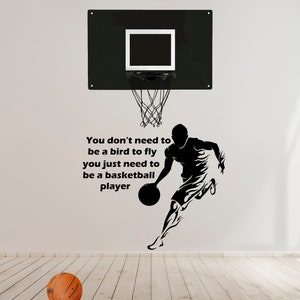 Basketball Lettering Wall Decal\Color Wall Decal Jordan Basketball Lettering\Wall Decal Color\Beasts Wall Decor Colored for Gym SS 1264