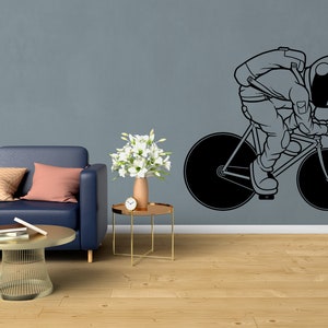 Bicycle Wall Decal Bike Rider Vinyl Wall Sticker Bike BMX Decal for Kids Room SS 232