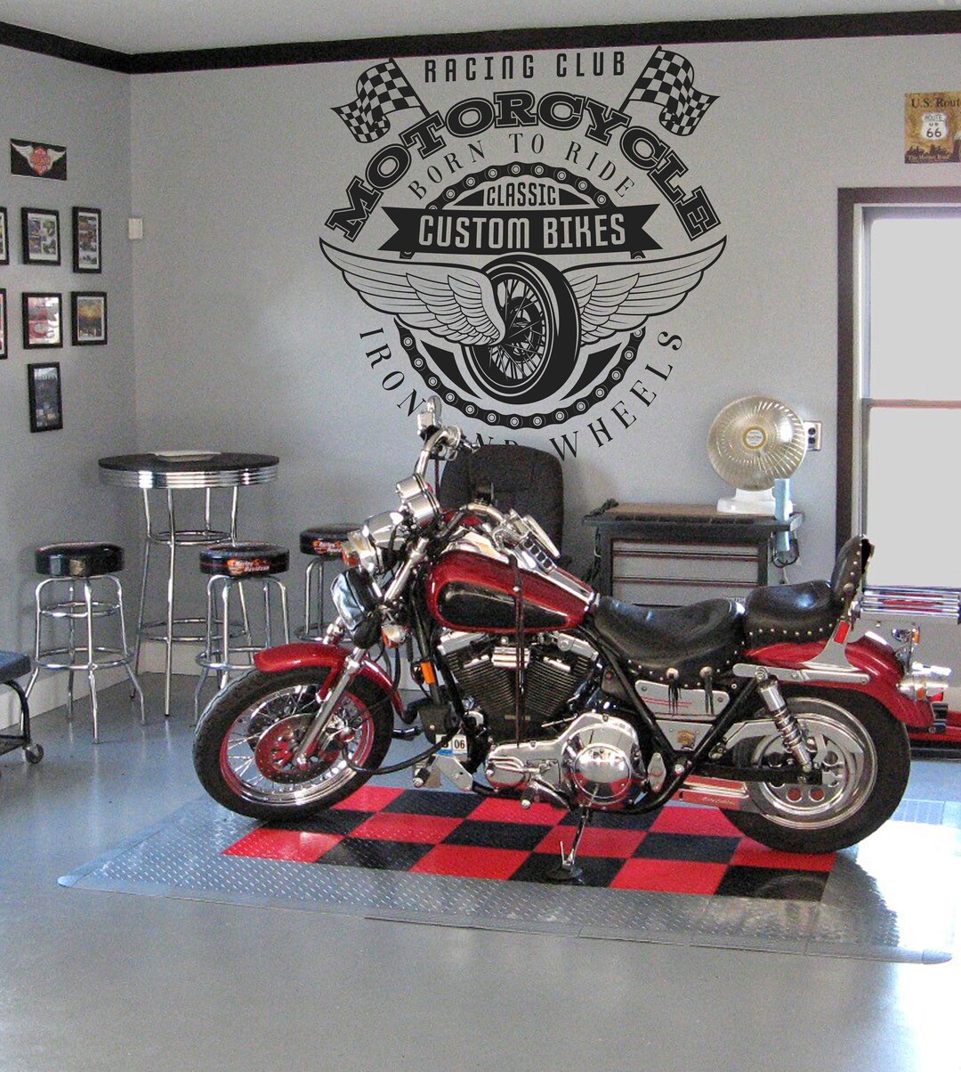 Motocross Wall Decal Dirt Bike Rider Wall Sticker Motorcycle Wall Decor ...