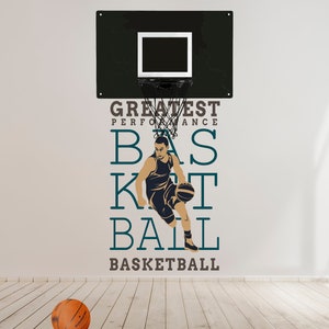 Basketball Lettering Wall Decal\Color Wall Decal Jordan Basketball Lettering\Wall Decal Color\Beasts Wall Decor Colored for Gym SS 1298