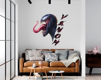 Skull Venom Wall Decal Colored Skull Wall Decor Colored Beautiful Skull Venom Wall Sticker SS 692