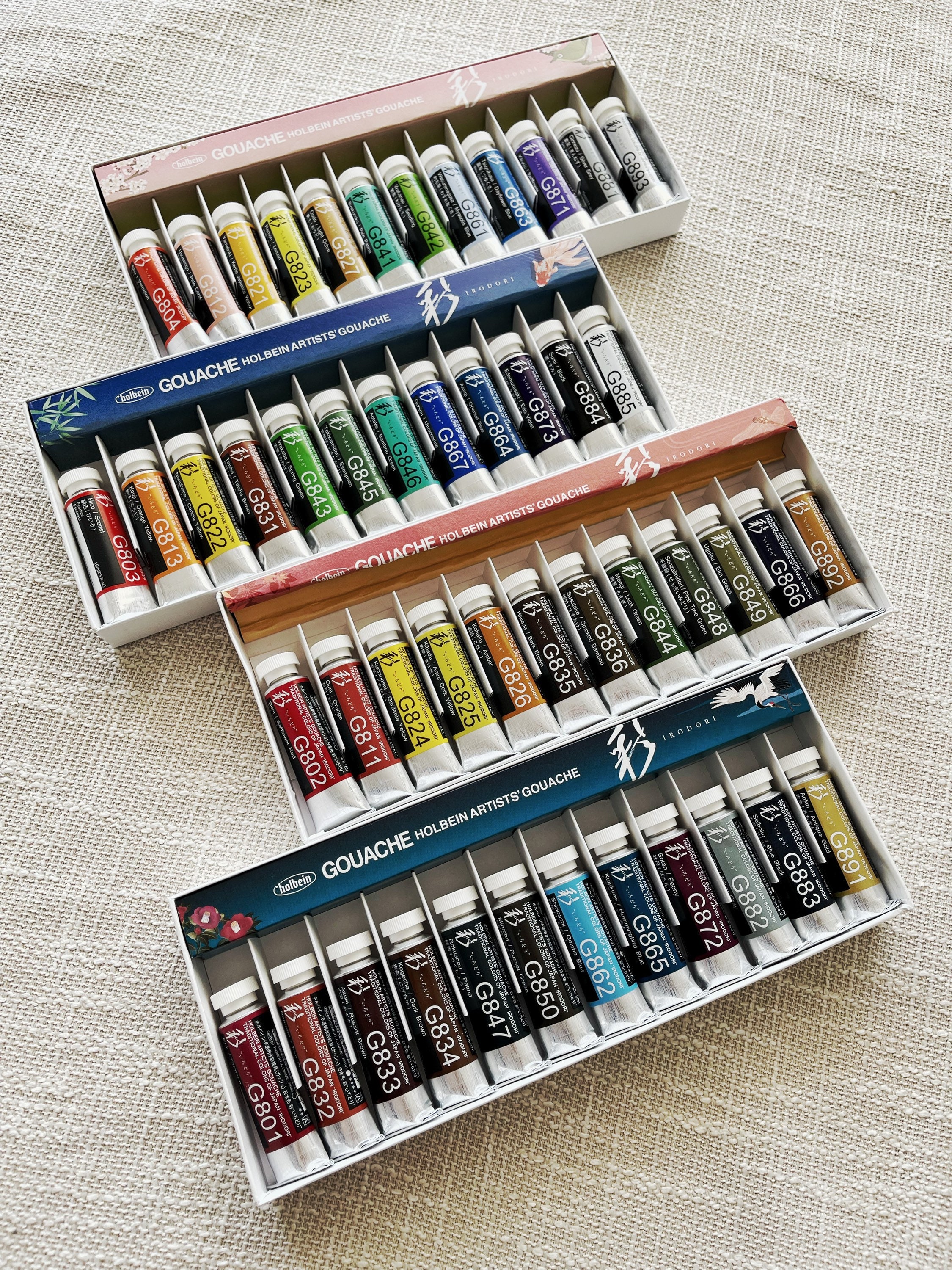 2021 New Product ! Holbein Gouache Traditional Colors of Japan  Summer  -  15ml X 12 Colors Set G752 – Art&Stationery