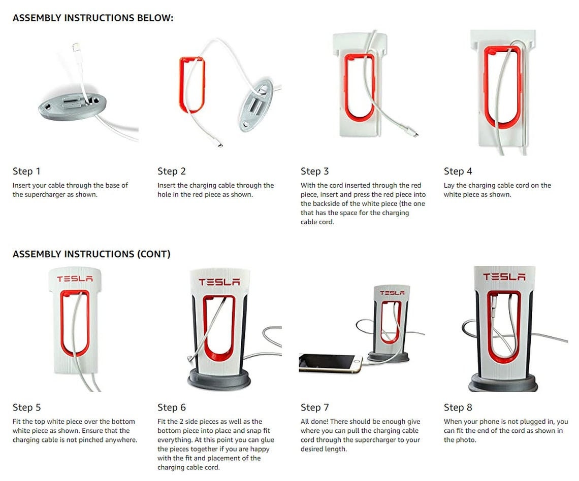 Tesla Charging Station Replica Supercharger Fits USBC Etsy