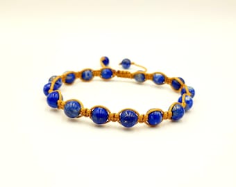 LAPIS LAZULI shamballa bracelet