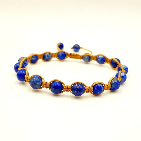 Bracelet shamballa LAPIS LAZULI