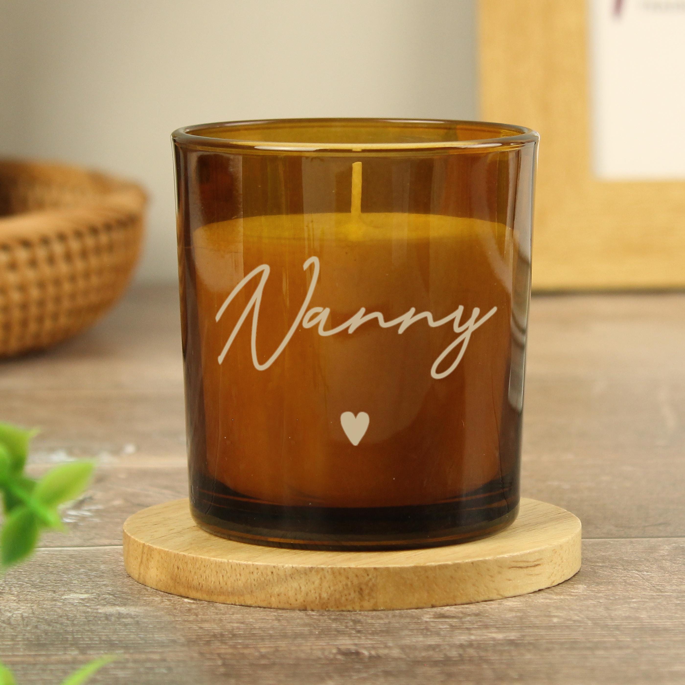 Soy Wax Candle Baltic Amber Scented Candle - Natural In Glass Jar For ...