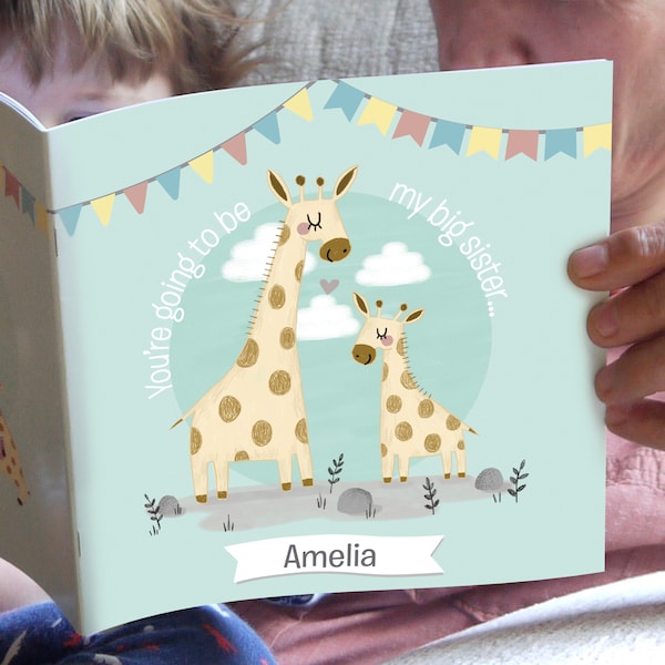 Personalised Big Sister Story Book - Perfect Pregnancy Gift - New Born Gift - Baby Shower Gift