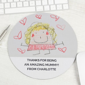 Personalised Childrens Drawing Photo Upload Mouse Mat